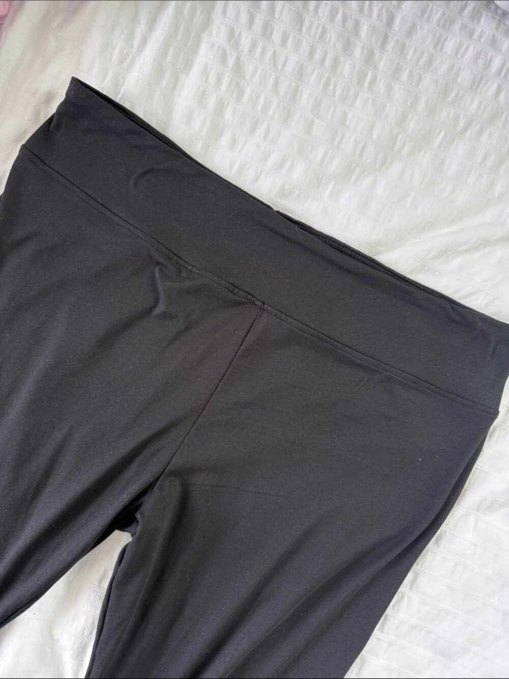 A New Day Black High Rise Leggings Women's Stretch Comfy Basic Size 1X - Picture 4 of 5